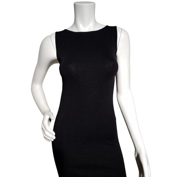 Zara Womens Black Bodycon Dress with Cut Out Detail Stretch Small - Picture 2 of 5